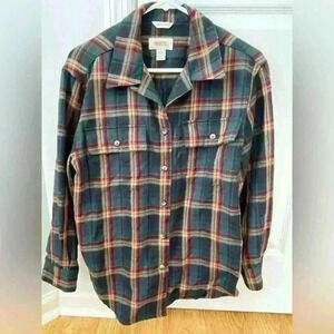 Talbots women wool shirt size S (runs big and fits M)